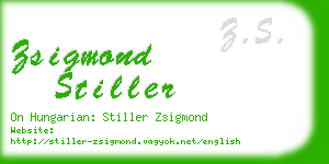 zsigmond stiller business card